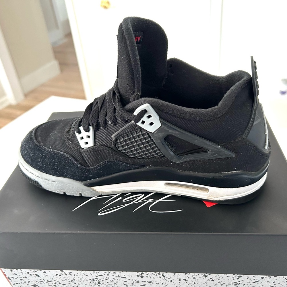 Jordan 4 Black Canvas